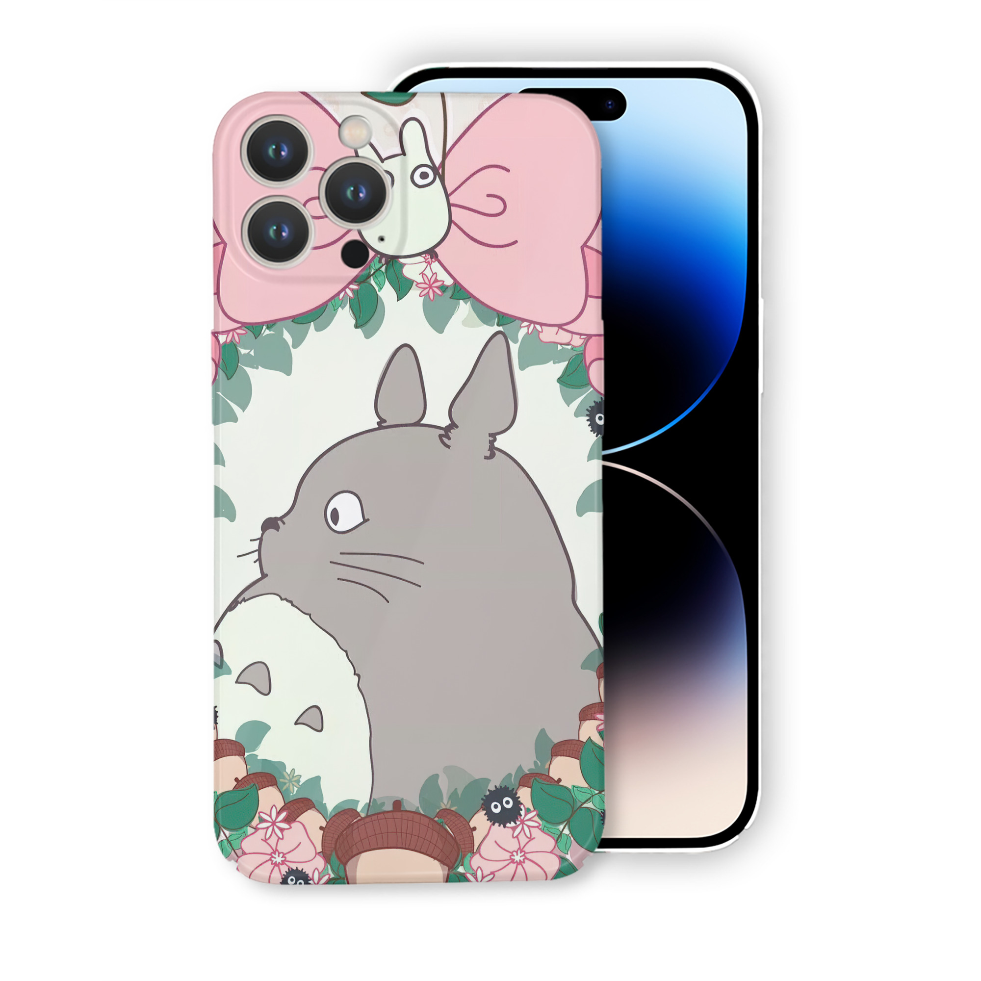 （画像用） となりのトトロ 草壁メイ 草壁サツキ My Neighbor Totoro Satsuki Kusakabe Mei Kusakabe 【iPhone 14シリーズ対応】ハードケース